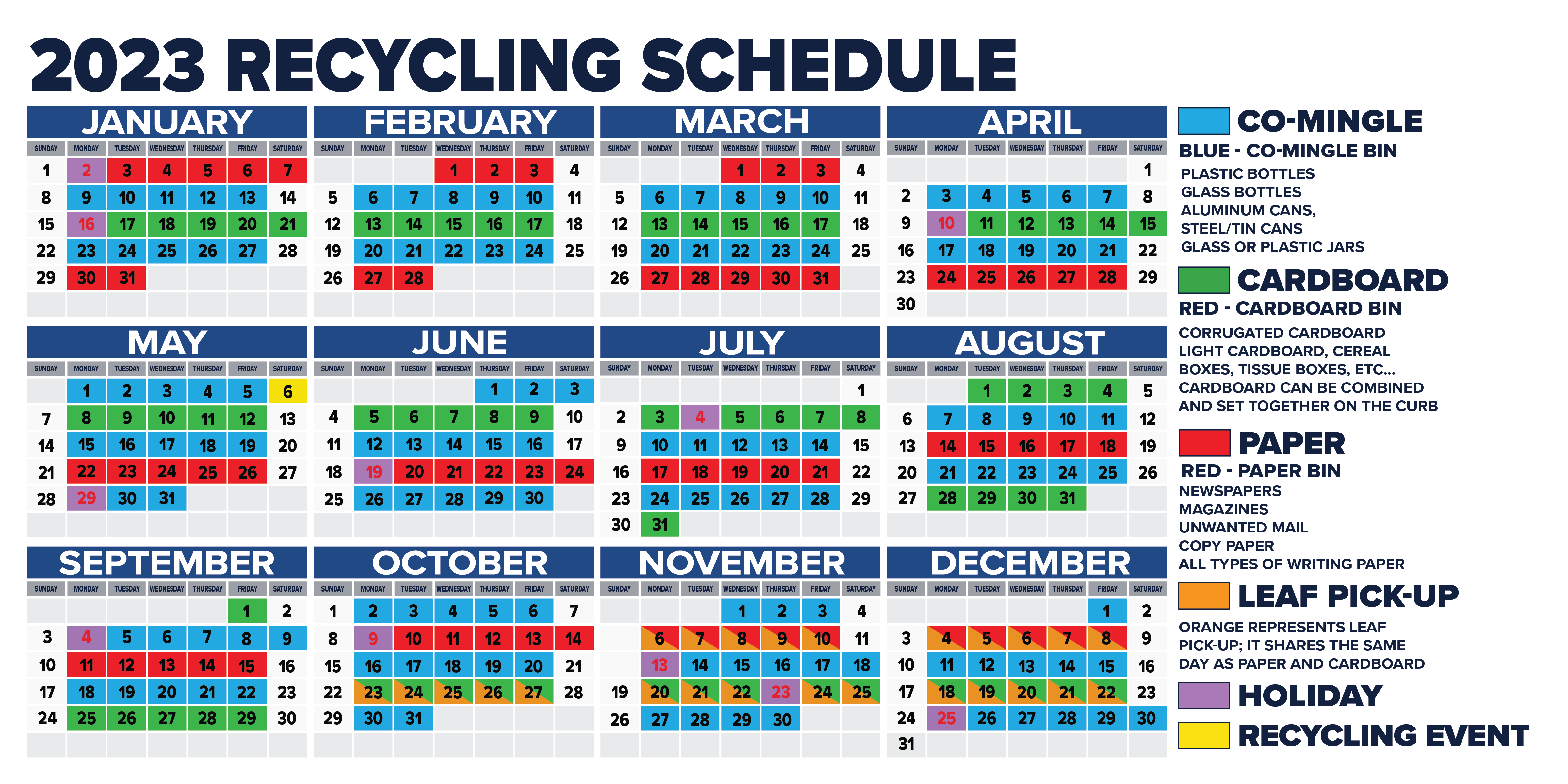 Jacksonville Fl Recycling Schedule 2024 Calendar Calculator Download