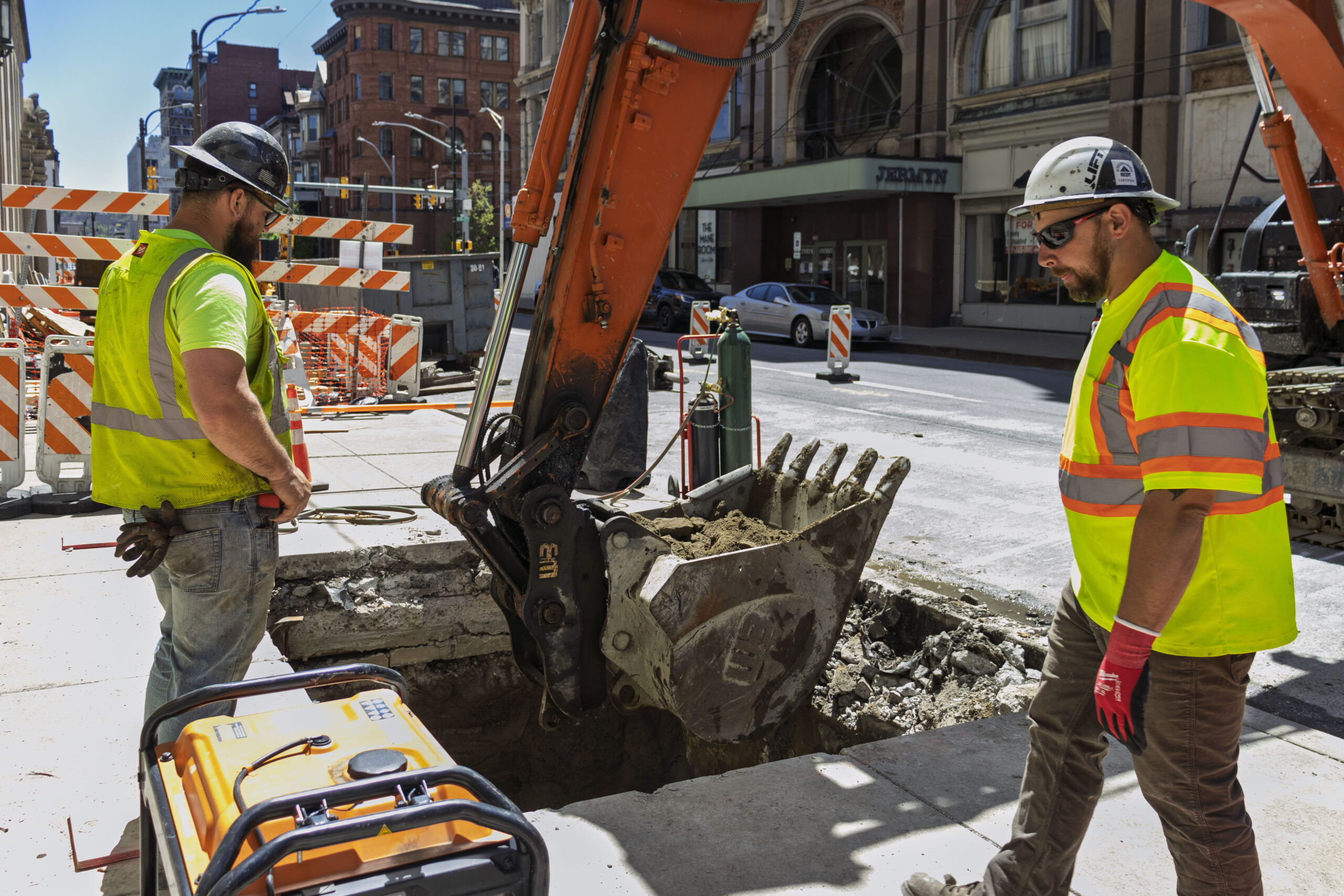 downtown Avenue wall repair slide 2