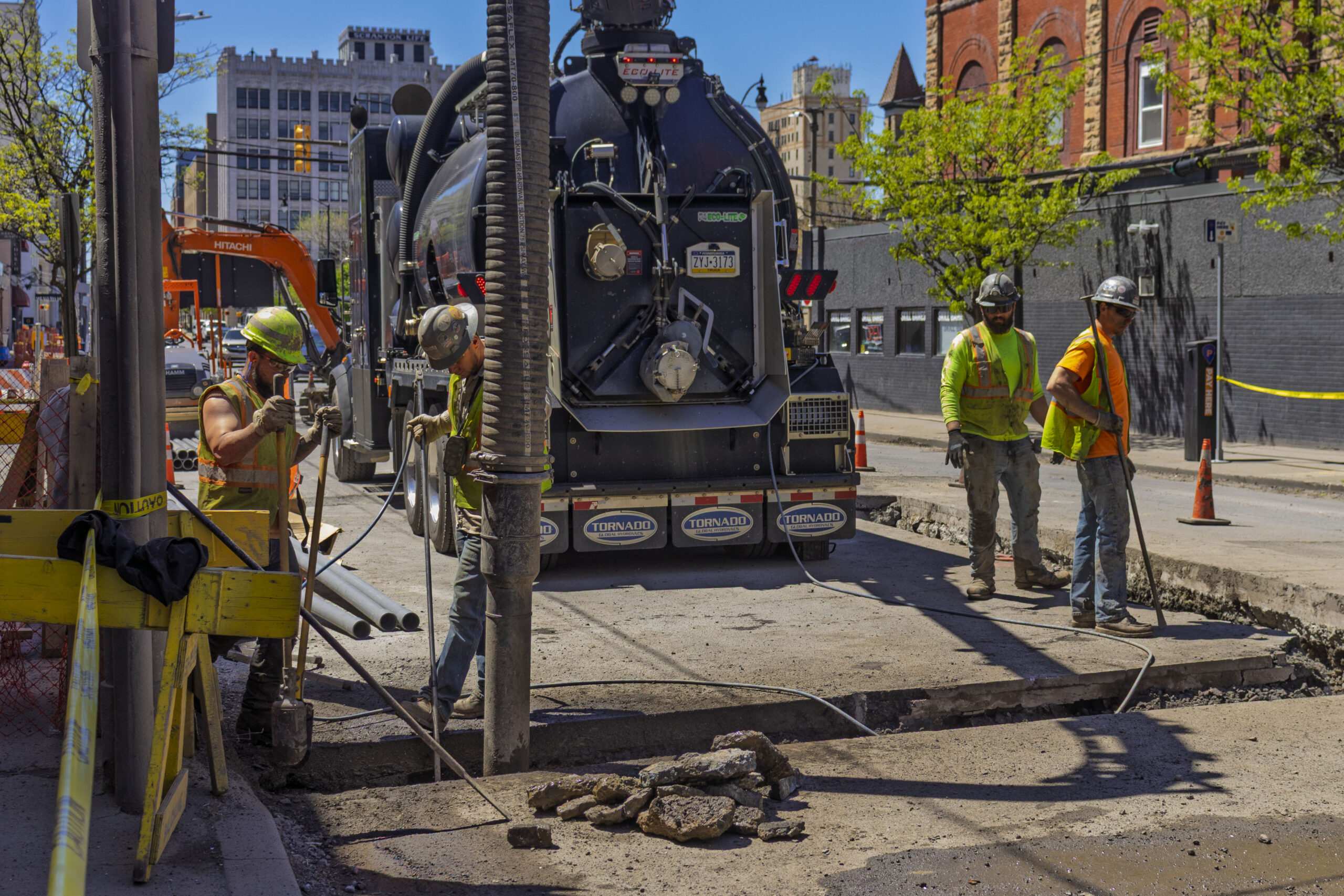 downtown Avenue wall repair slide 3