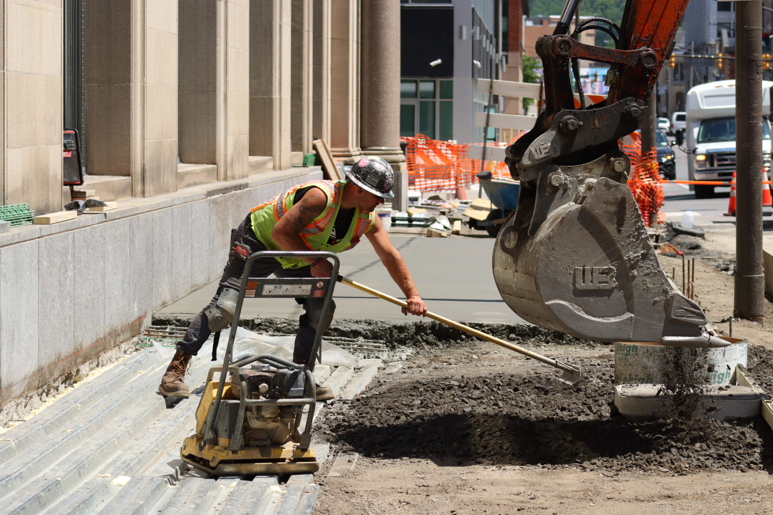 Sixth view of Work on Biden Street