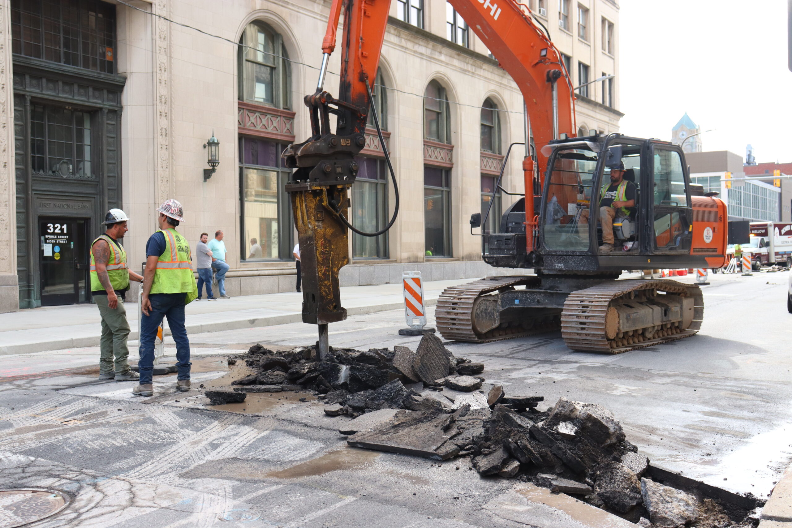 Work On Biden Street