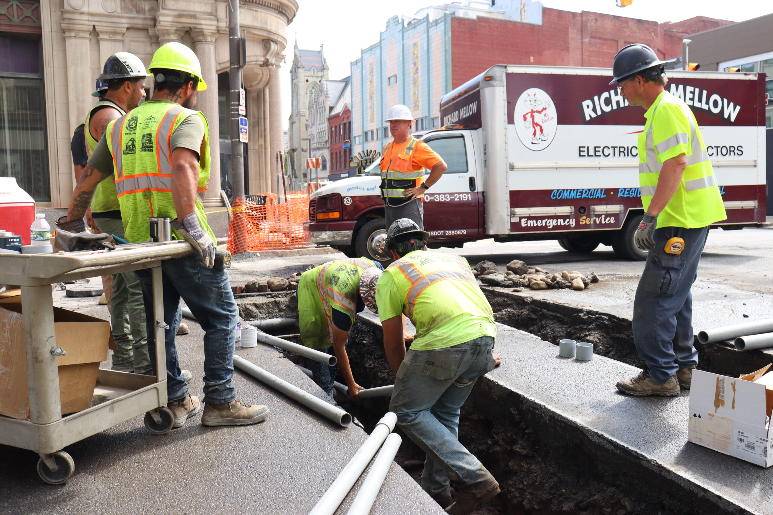 Third view of Work on Biden Street