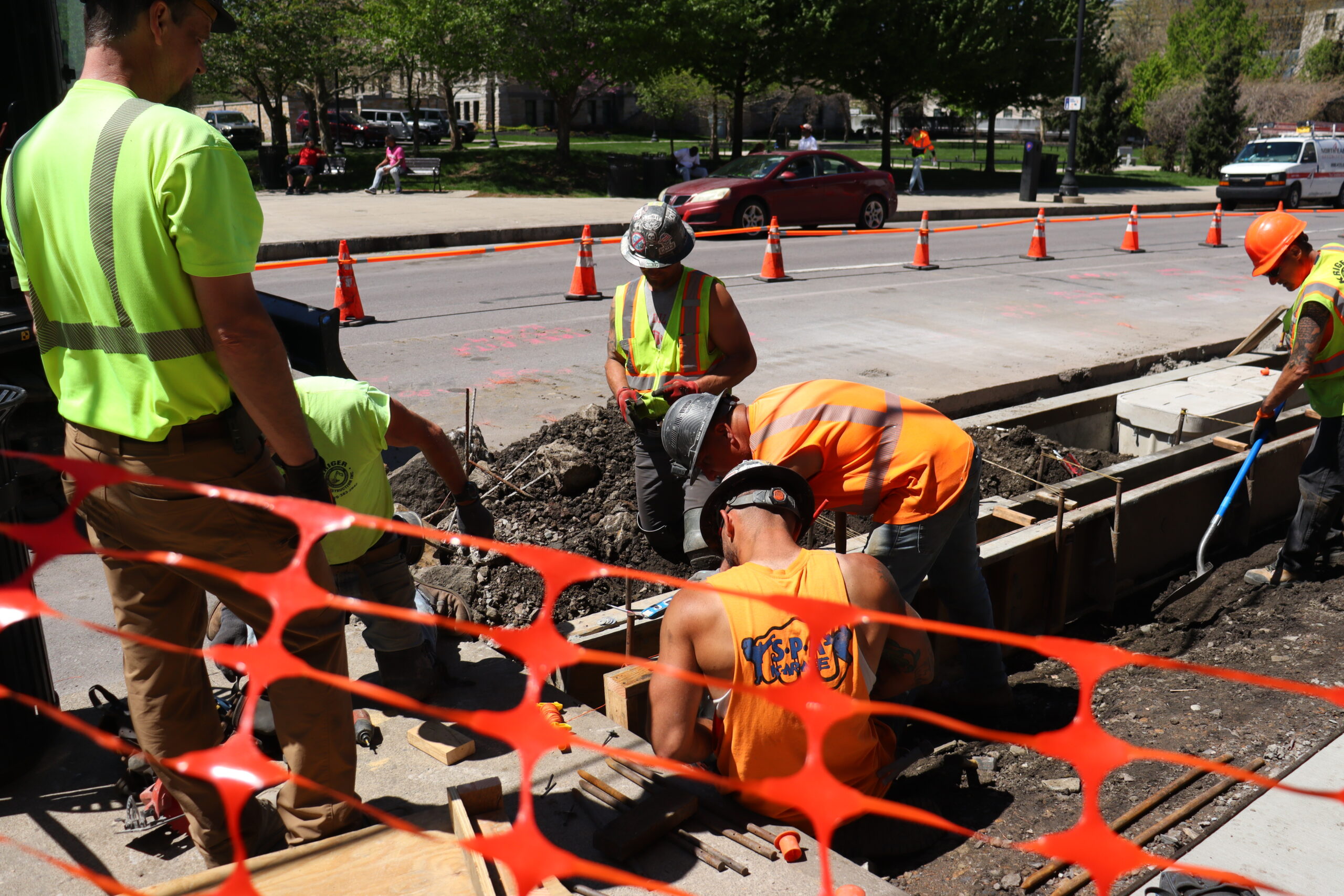 N Washington Ave and Linden St Streetscape Work