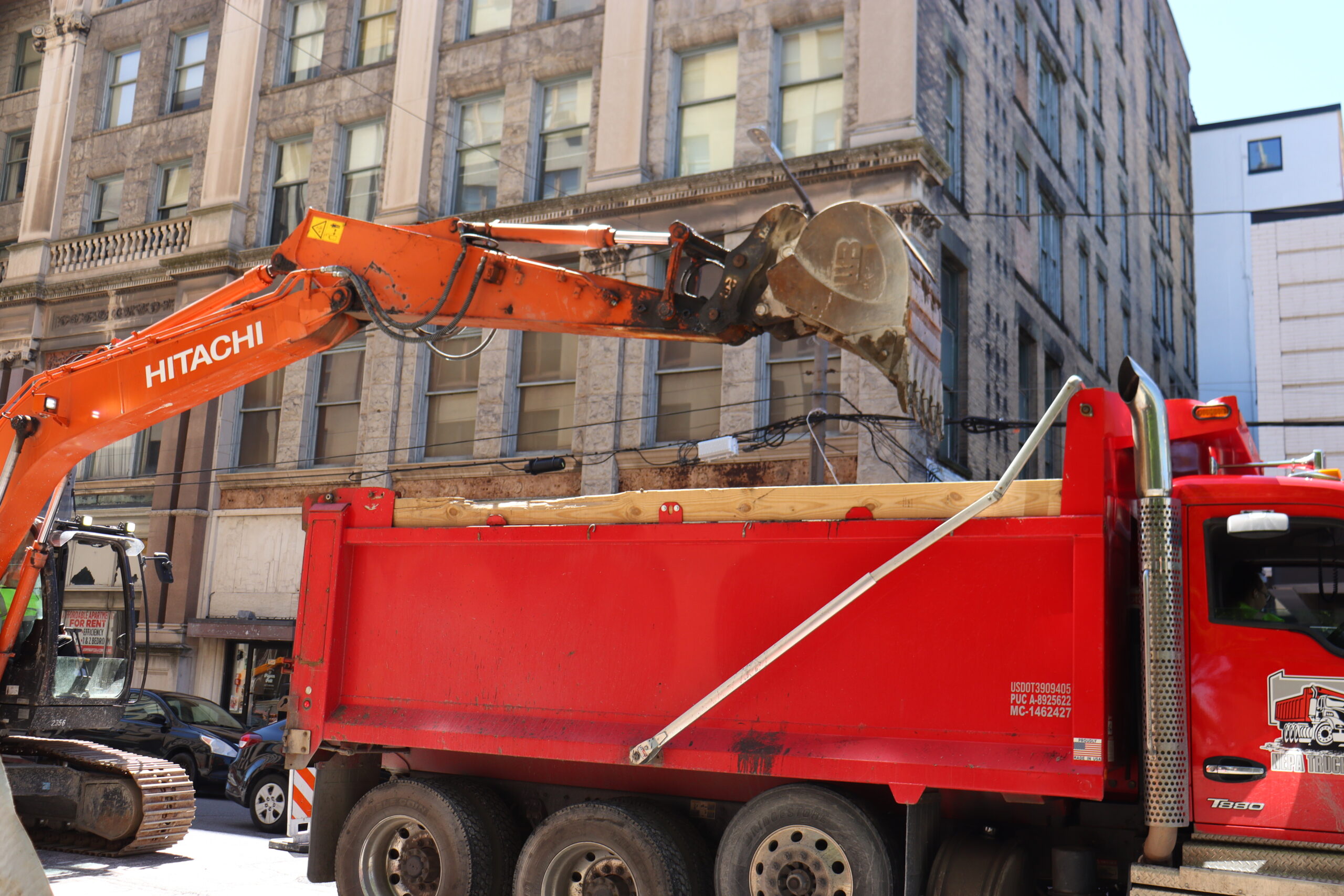 Third view of Work on Biden Street