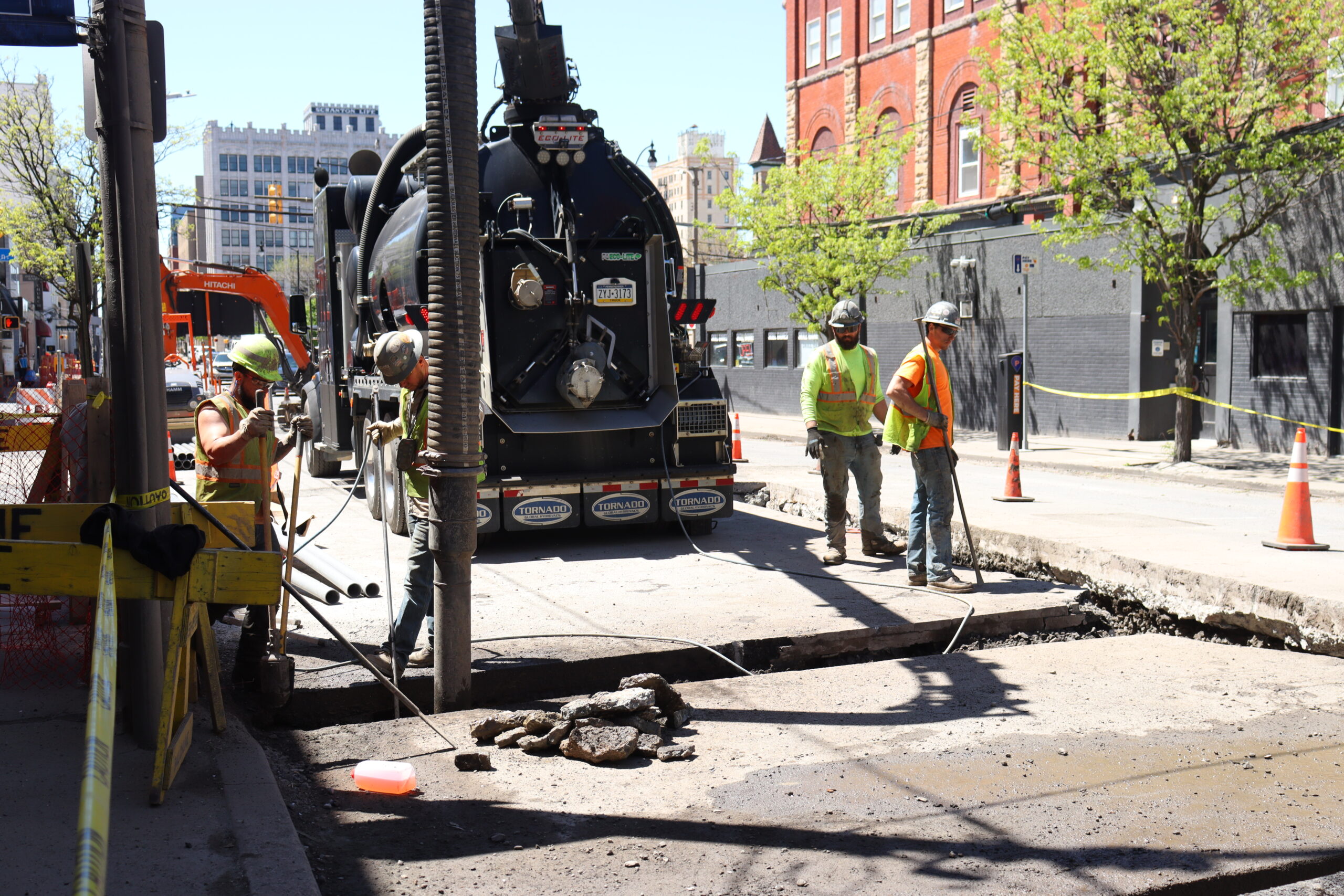 Work On Adams Avenue