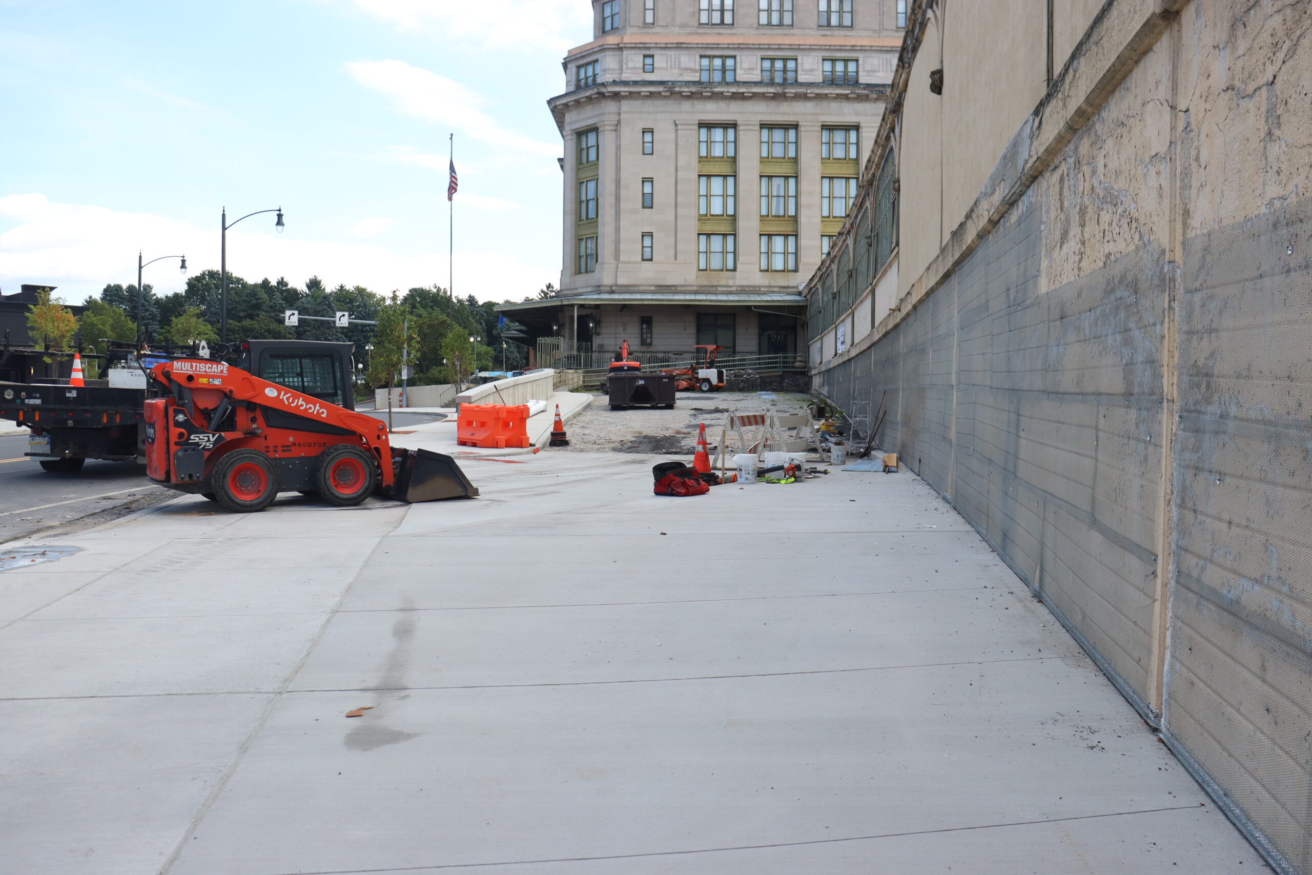 Second Perspective of Work on Lackawanna Avenue