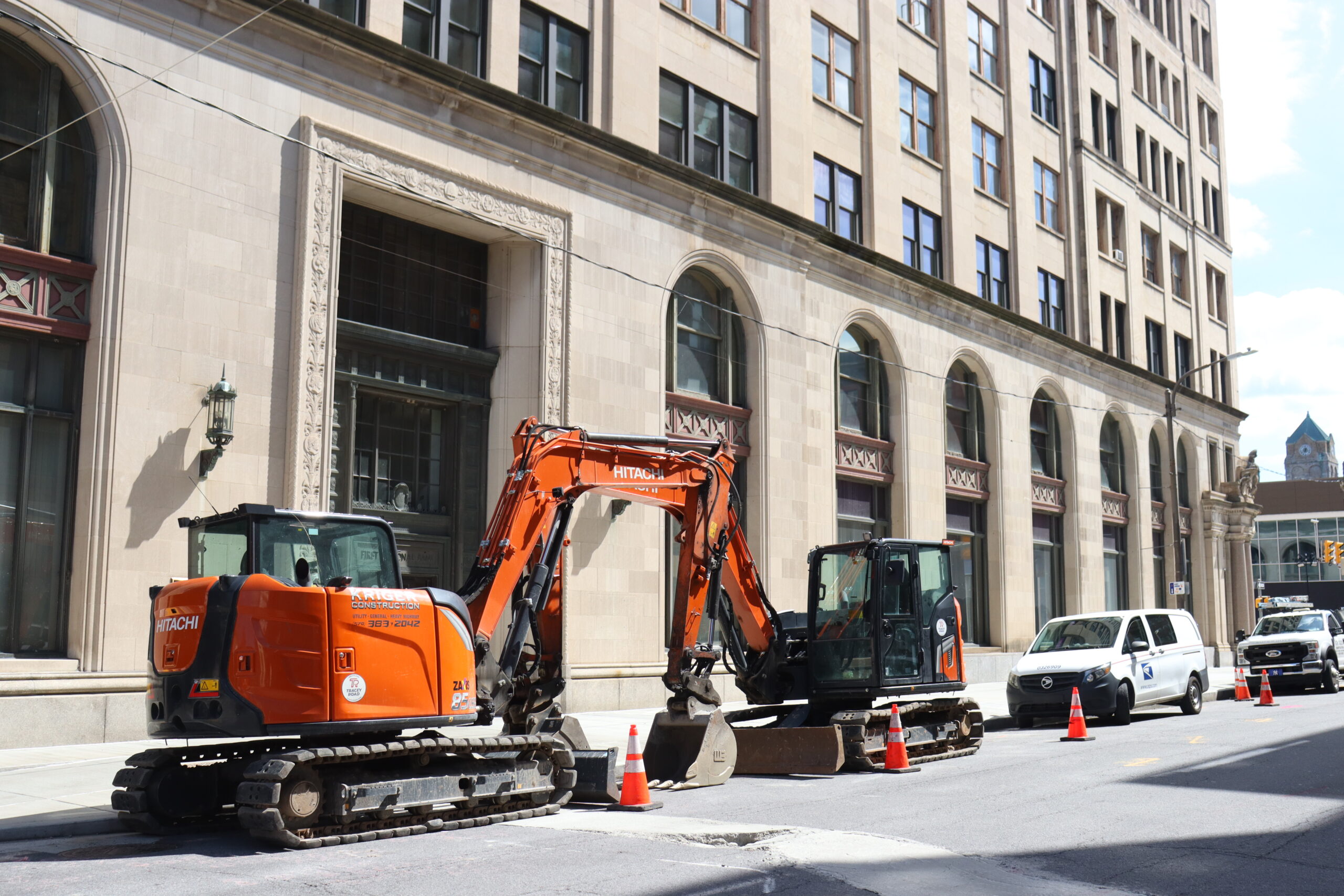Fourth view of Work on Biden Street