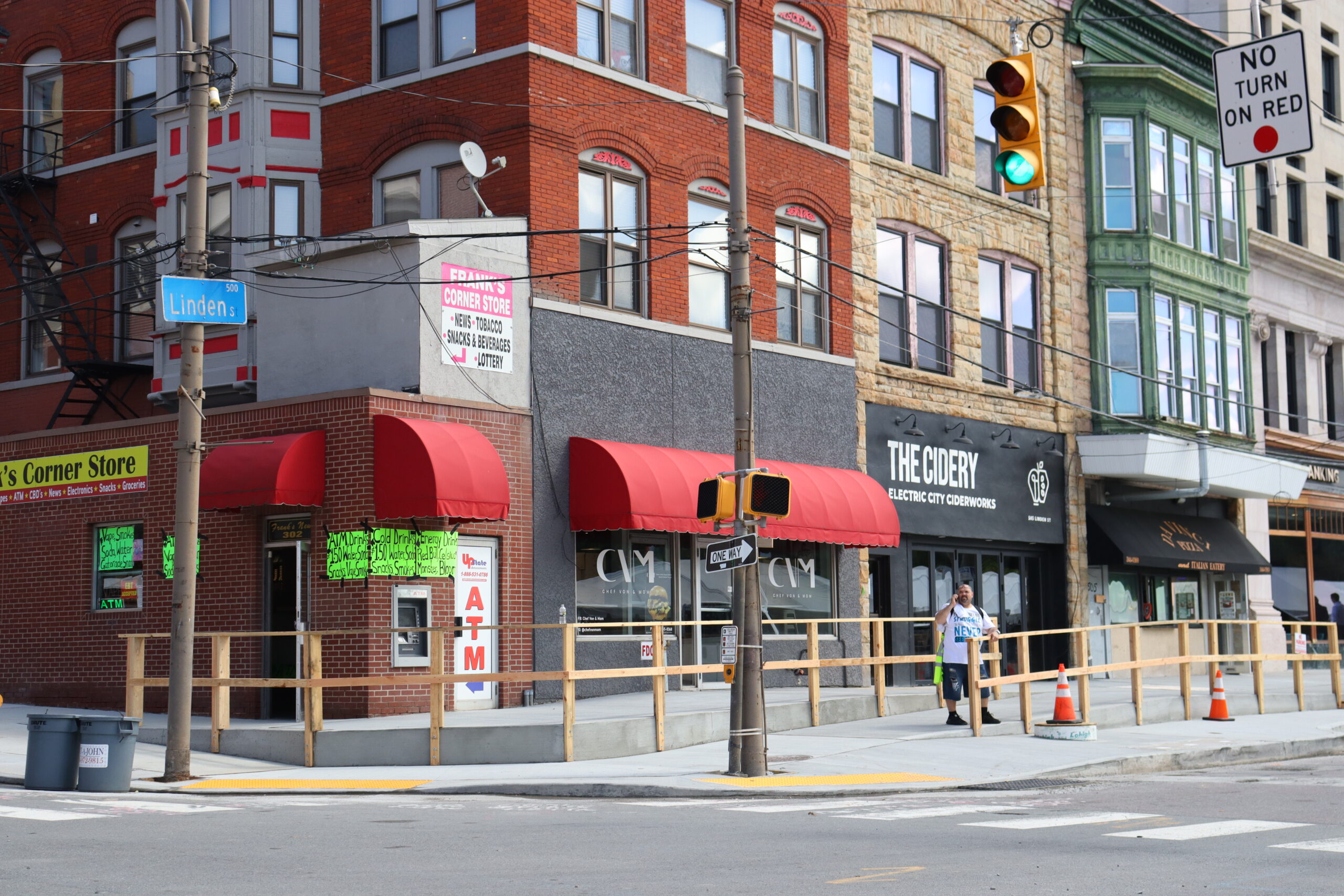 N Washington Ave and Linden St Streetscape Work
