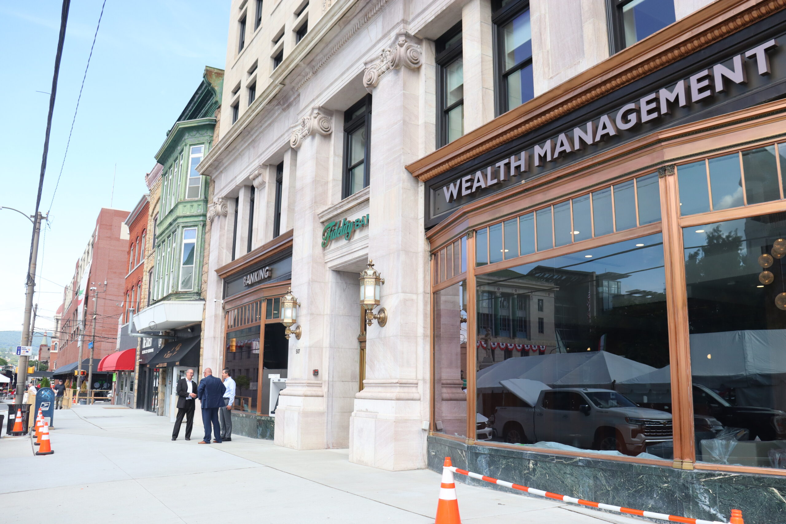 Second view of N Washington Ave and Linden St Streetscape Work