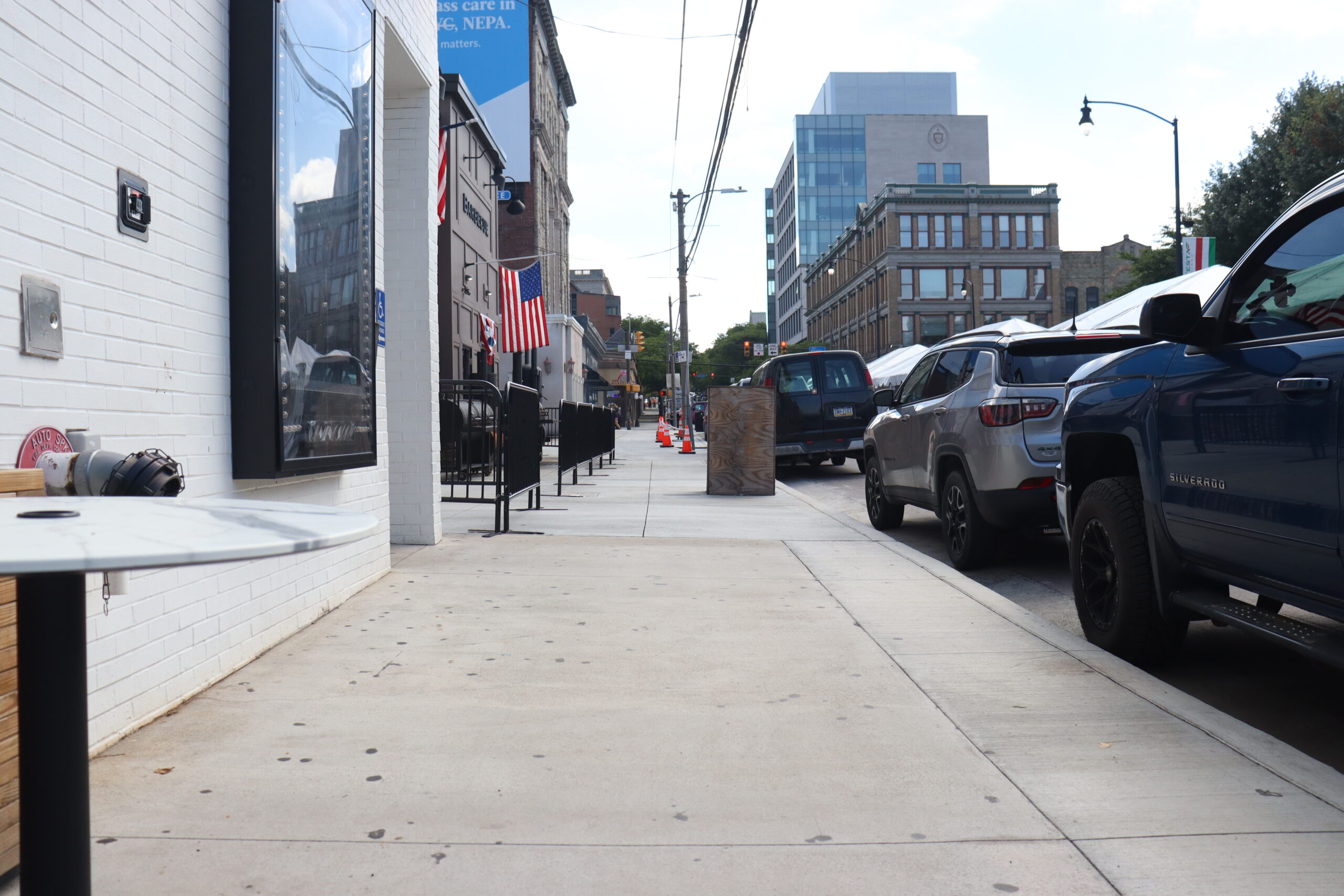 Third view of N Washington Ave and Linden St Streetscape Work